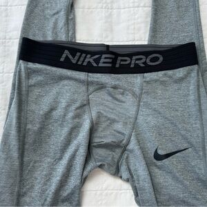 Nike Pro Dri-Fit Heather Gray Training Tights, Size Medium, NWOT